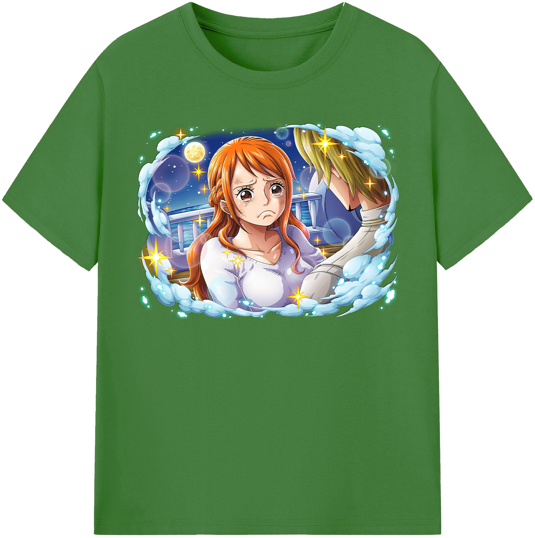 （画像用） ワンピース ナミ ONE PIECE Nami レディースカジュアルプリントTシャツ（綿100％）
